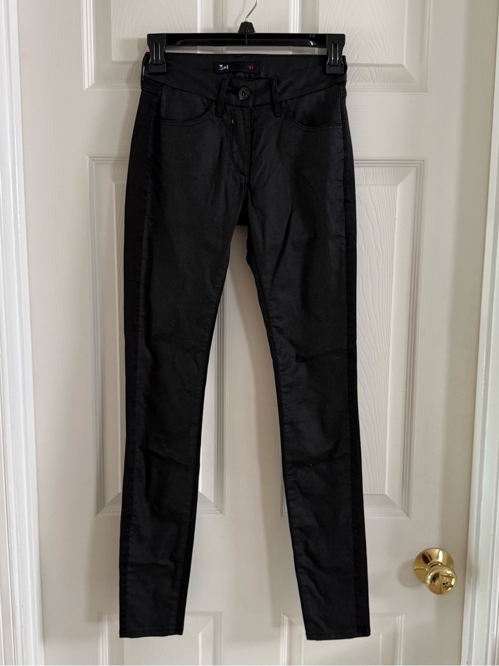 3x1 W2 Black Skinny Jeans Stretch